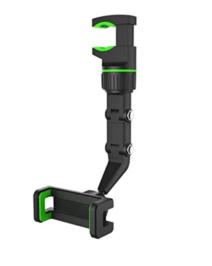 ,T 360 Degree Rotating Rearview Mirror for 4.0-6.1in Mobile (Green)