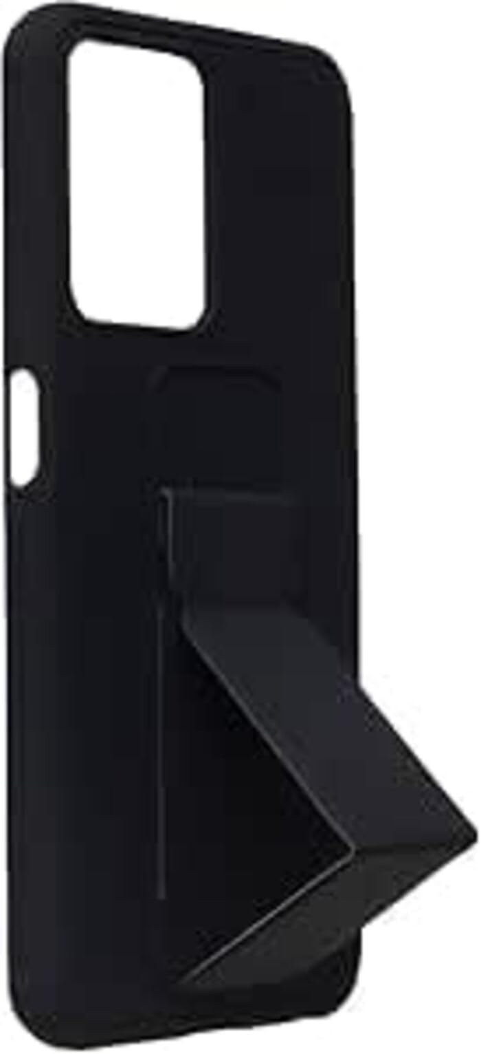 غطاء حماية مغناطيسي من بوراك لهاتف أوبو رينو 8T، جراب رفيع مقاوم للصدمات مع مسند، غطاء حماية من السيليكون لهاتف أوبو رينو 8T - أسود