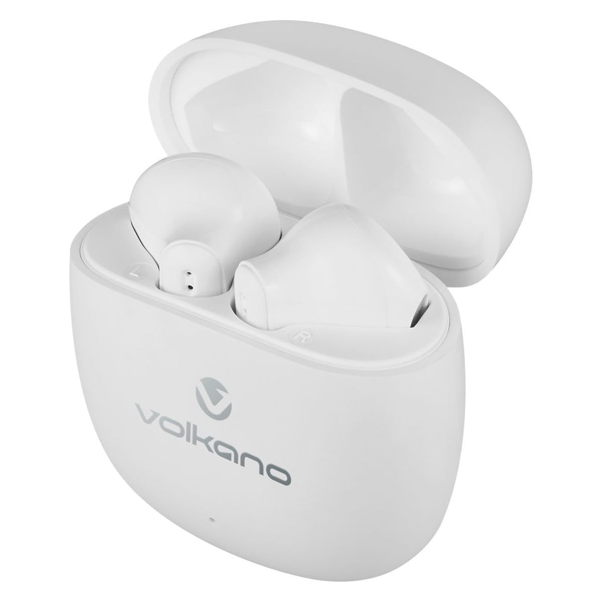 Volkano SonicBlast: Premium Wireless Earphones with Advanced Features - White