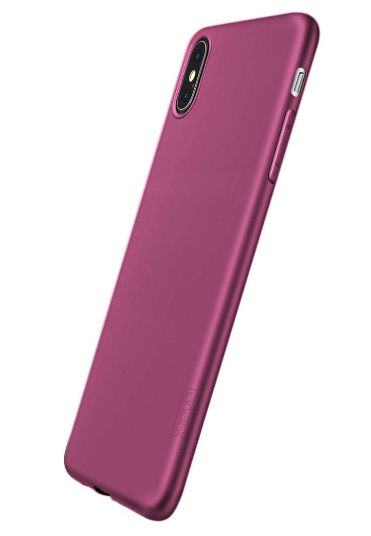 غطاء حماية من سلسلة X-Level Guardian مناسب لهاتف Apple iPhone X/XS، مقاس 5.8 بوصة - أرجواني