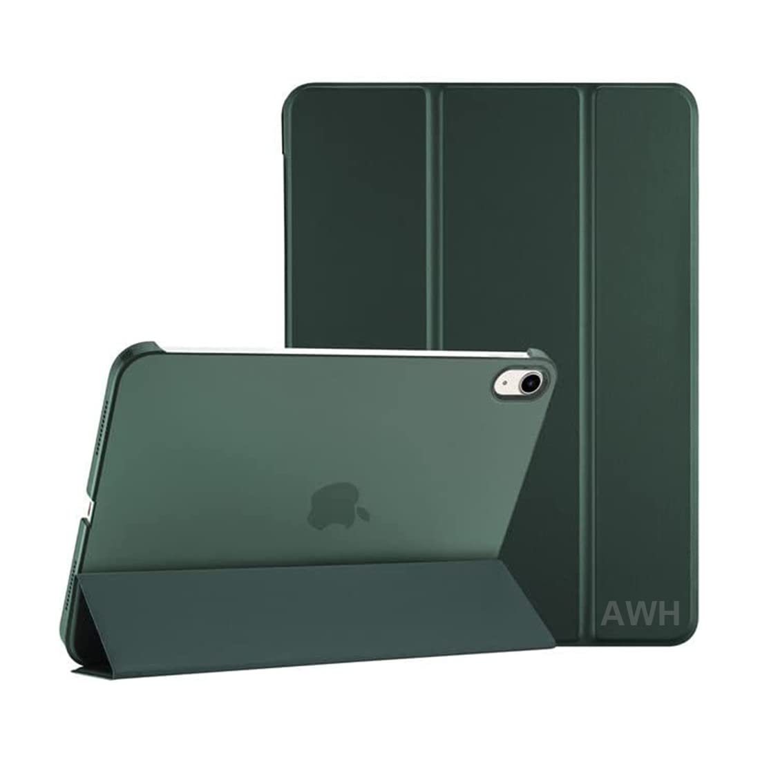 حافظة AWH لجهاز iPad الجيل العاشر إصدار 2022 A2696 A2757 A2777 حافظة iPad 10 رفيعة بغطاء خلفي صلب واقٍ ذكي لجهاز iPad مقاس 10.9 بوصة من الجيل العاشر 2022 حافظة iPad مقاس 10.9 بوصة (أخضر داكن)