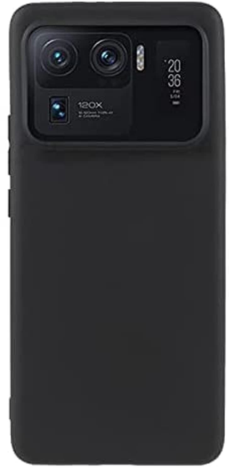 AWH Case for Xiaomi Mi 11 Ultra Case Cover Black Slim Fit for Soft TPU Back Cover Flexible Silicone Cover Matte Black for Xiaomi Mi 11 Ultra.