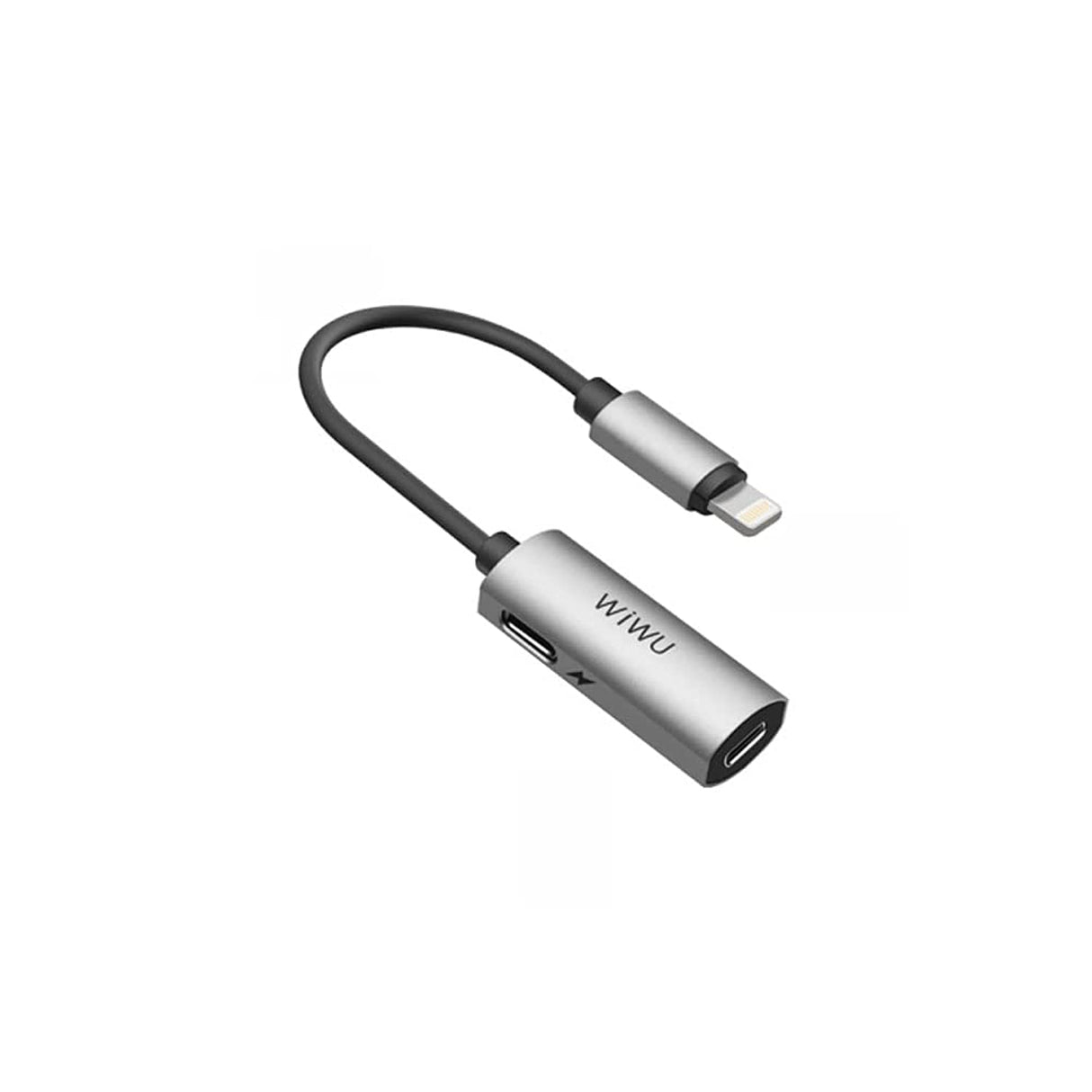 محول لايتنينج مزدوج WIWU LT02، رمادي