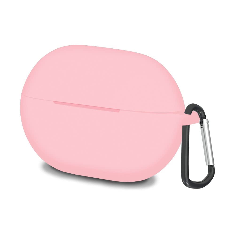 AWH Silicone Case Cover for Huawei FreeBuds Pro with Keychain 360 protective Case, (Pink)