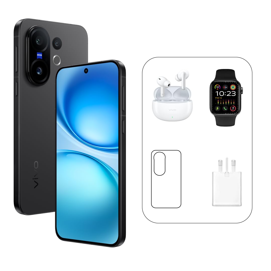 vivo X200 FE 5G Black |12GB RAM, 512GB| AMOLED 120Hz Display | 50MP ZEISS Camera | 6500 mAh Battery | MediaTek Dimensity 9300 | 4Y Battery | 455 Days Screen Replace,24 Months Warranty - UAE Version