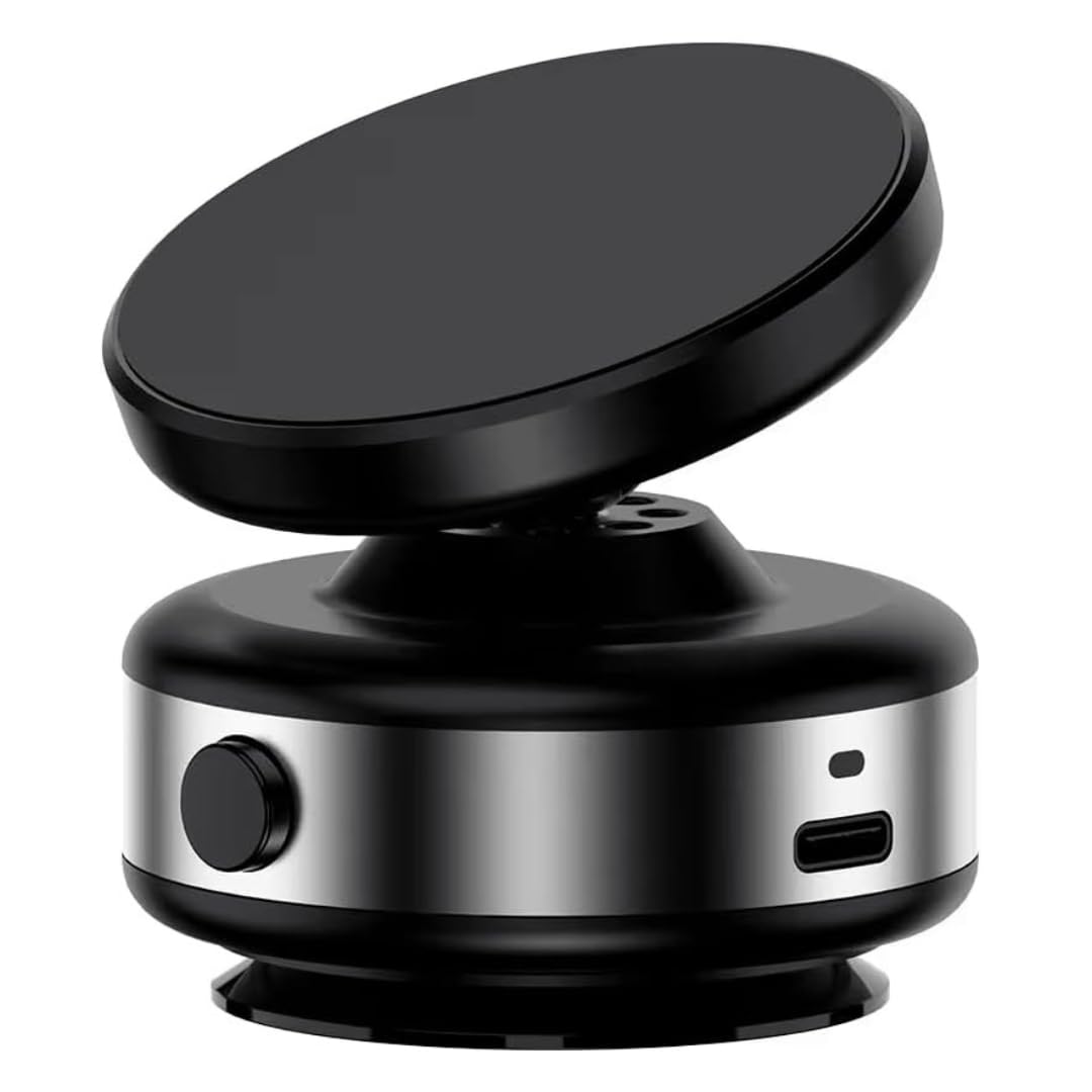 360° Magnetic Suction Phone Holder – Universal Vacuum Adsorption Bracket for Car, Glass Screens, Wall Tiles, Mirror, Gym – Suction Cup Mount for Metal and Glass Surfaces