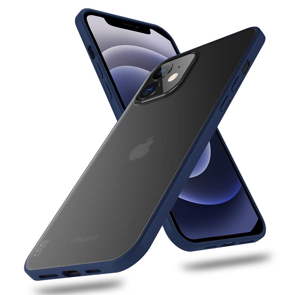 جراب X-level متوافق مع iPhone 12 Mini مقاس 5.4 بوصة جراب PC شفاف غير لامع بحافة ناعمة مقاوم للصدمات ومضاد لبصمات الأصابع لهاتف iPhone 12 Mini 2020