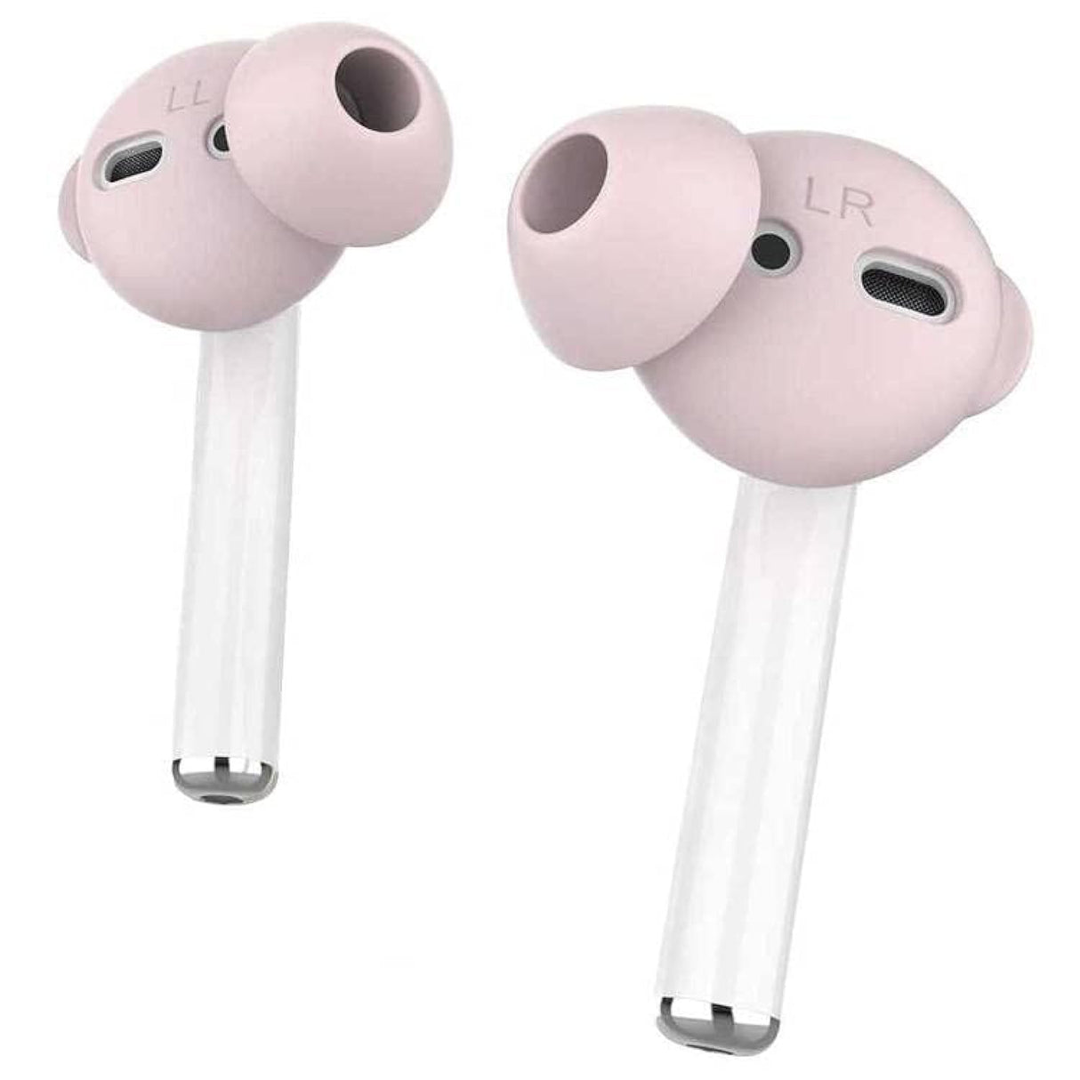 غطاء سيليكون AhaStyle لسماعات Airpods (3 أزواج كبيرة) - وردي