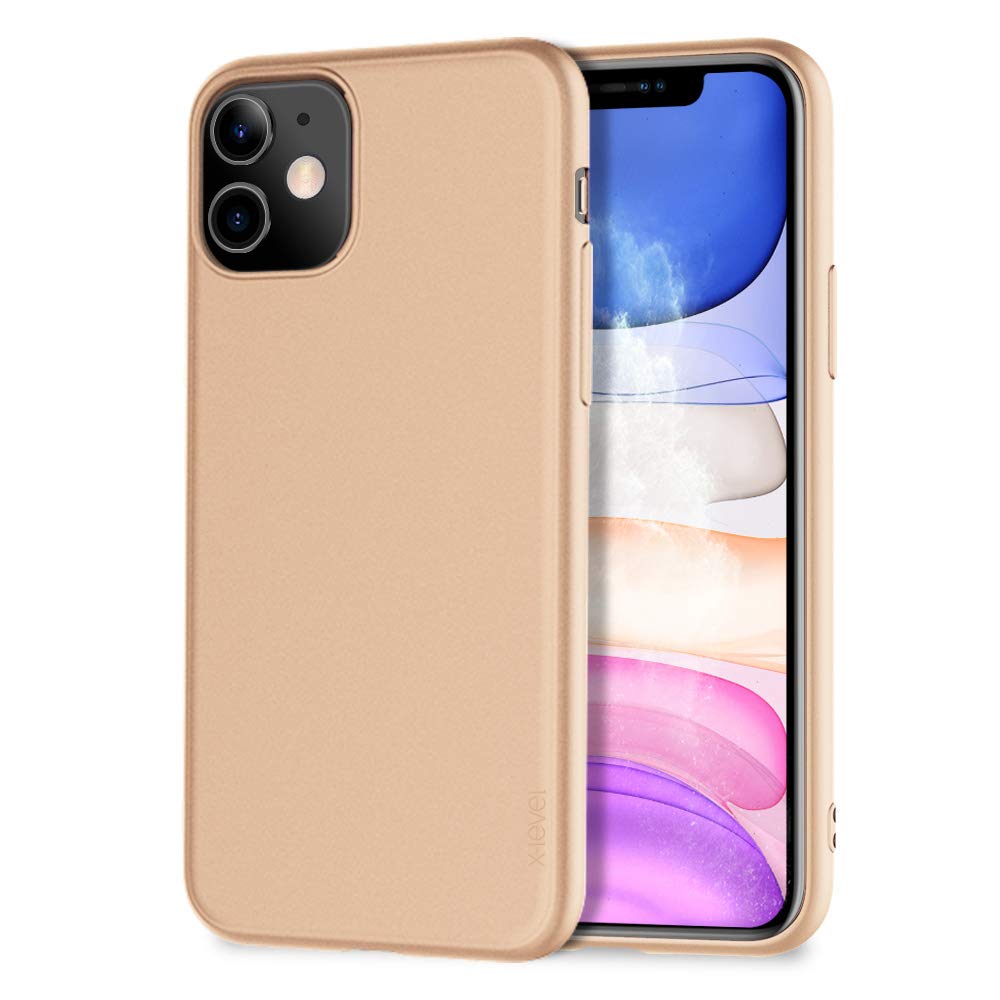 جراب X-Level لهاتف iPhone 11 رفيع للغاية مصنوع من مادة TPU الناعمة ذات السطح غير اللامع، جراب هاتف خفيف الوزن وواقي بالكامل للنساء، متوافق مع هاتف Apple iPhone 11 مقاس 6.1 بوصة (إصدار 2019)