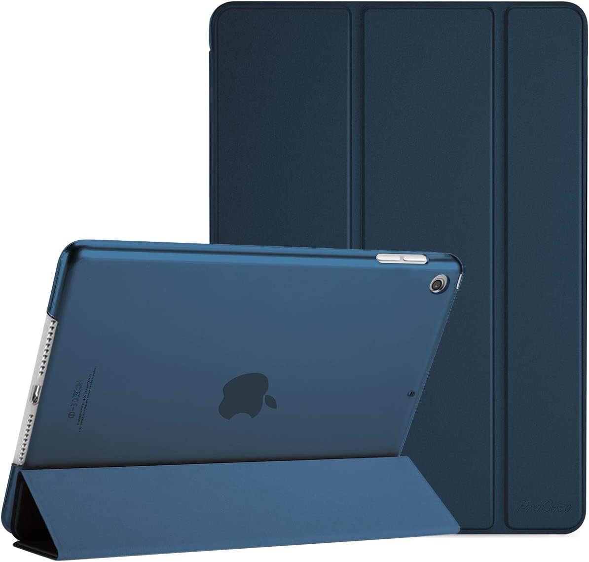 AWH iPad 10.2 Case - iPad 9th Generation 2021/ iPad 8th Generation 2020/ iPad 7th Generation 2019 Case, Slim Stand Hard Back Shell Protective Smart Cover for 10.2 iPad Case - Navy Blue