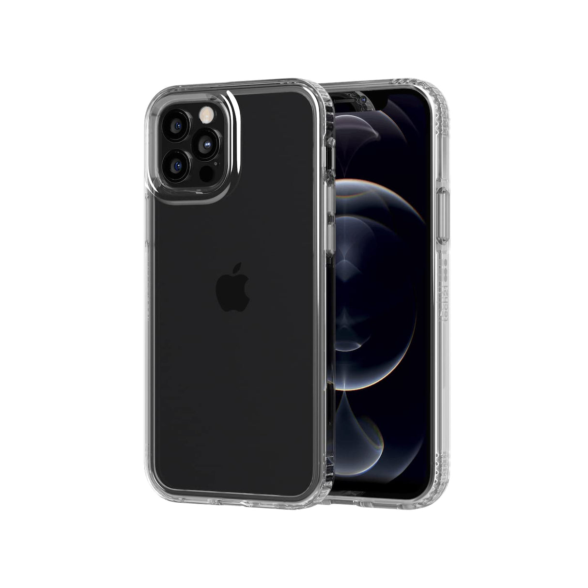 جراب هاتف Tech21 Evo الشفاف لهاتف Apple iPhone 12 Pro Max 5G مع حماية من السقوط من ارتفاع 10 أقدام