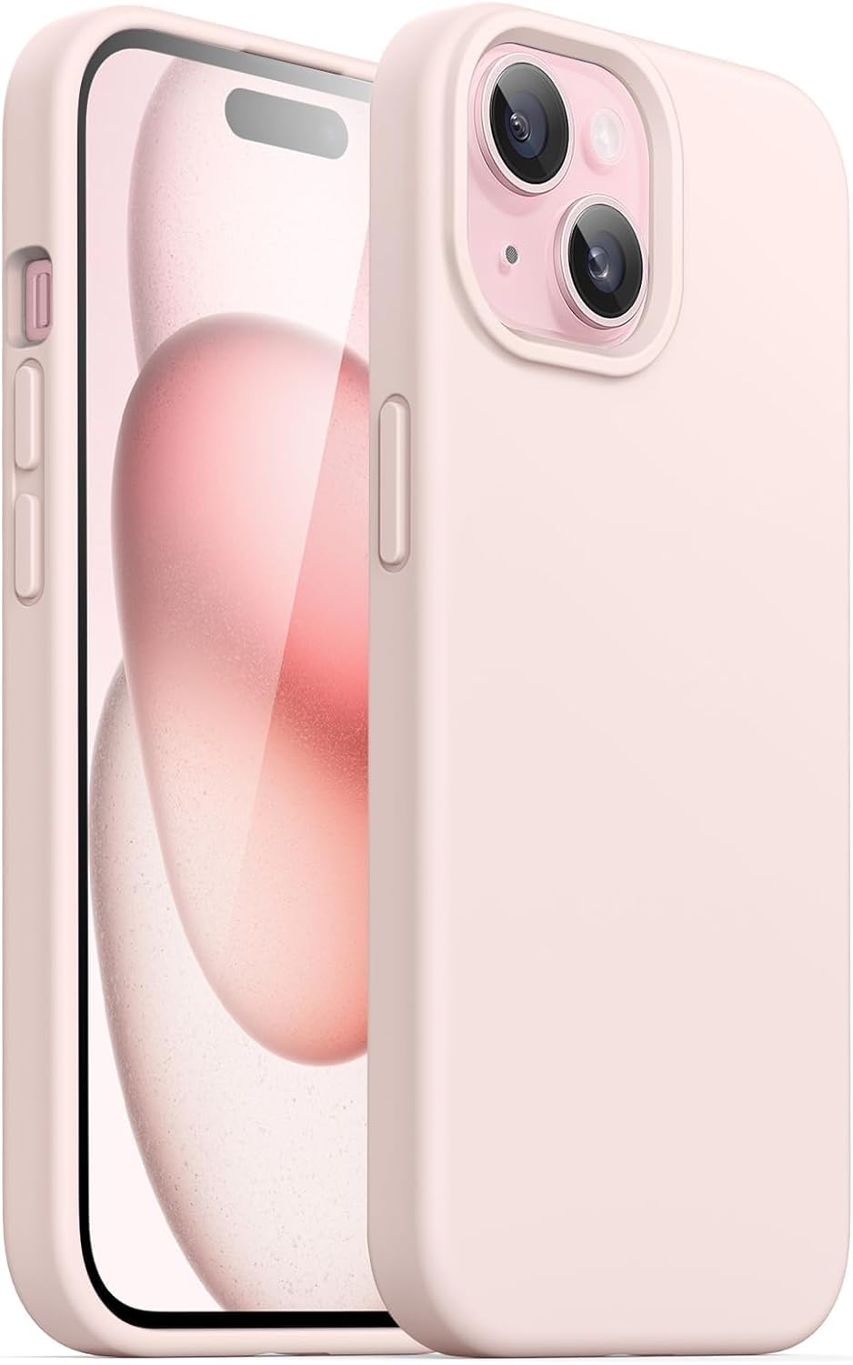 YU WELL iPhone 15 Case Clear 6.1 inch Anti-Yellowing iPhone 15 Cover Transparent Slim Thin Crystal Clear iPhone 15 Case Shockproof Protective Phone Case Cover For Apple iPhone (Iphone 15 Misty Rose)
