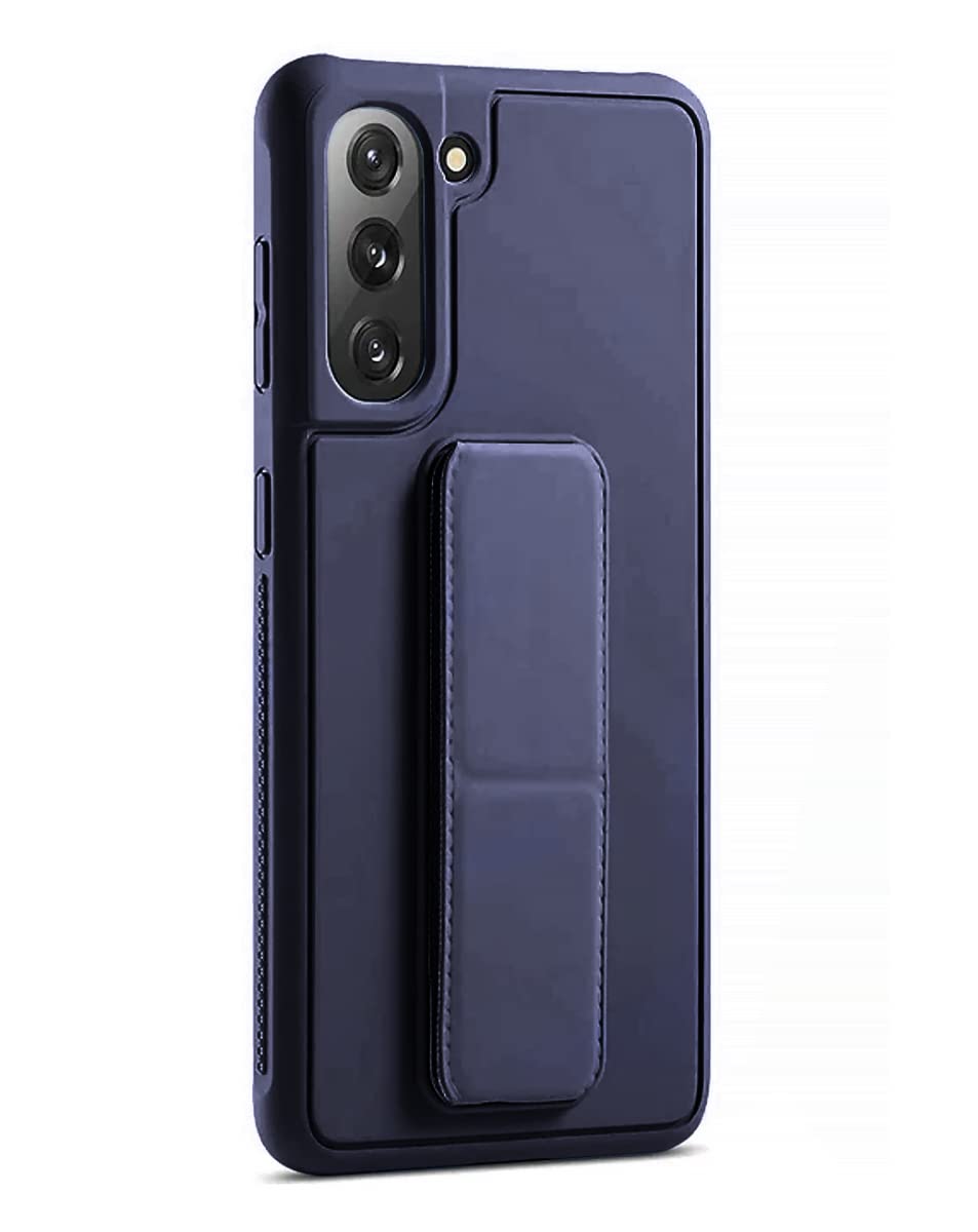 جراب وغطاء خلفي 3 في 1 لهاتف سامسونج جالاكسي S22 بلس من يو ويل مع حامل مغناطيسي ومقبض يد (رمادي فاتح)