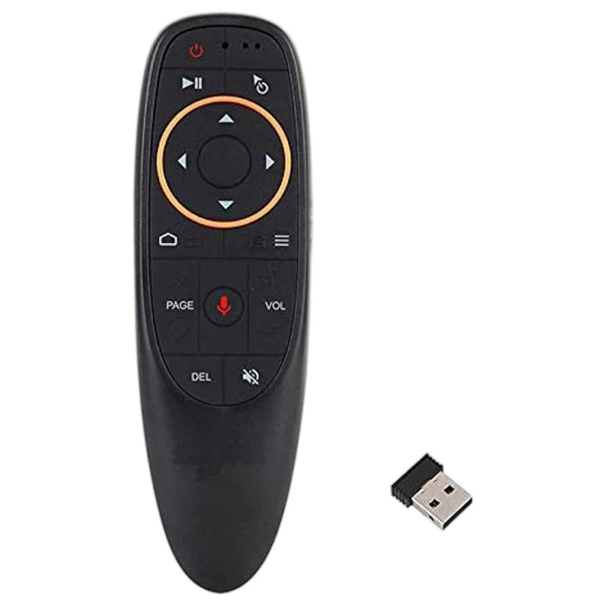 BURAQ G10 جهاز تحكم عن بعد ذكي بمستشعر جيروسكوب وتحكم صوتي لاسلكي مع ماوس هوائي 2.4 جيجا هرتز وميكروفون