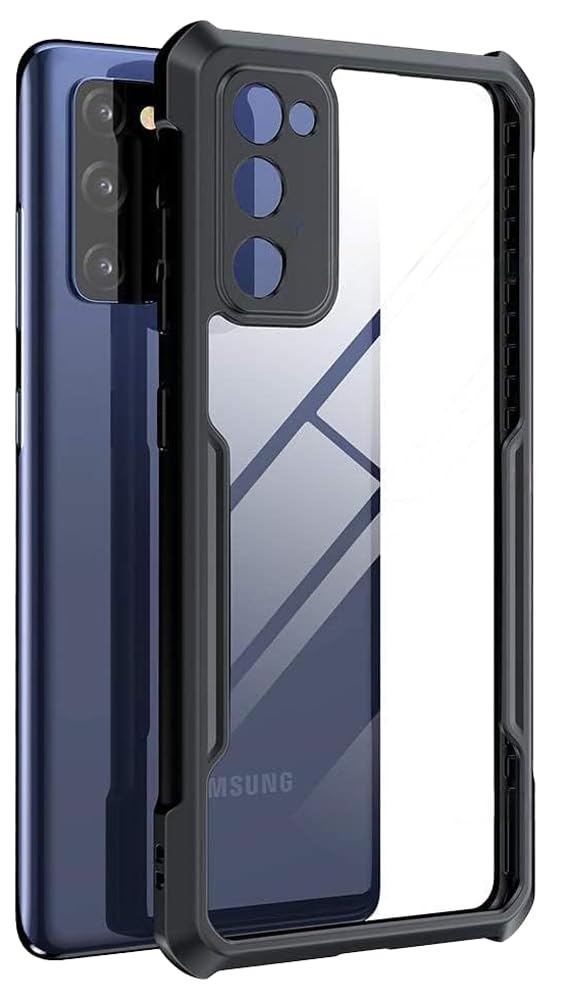 AWH Phone Case Cover for Samsung Galaxy S23 5G, Shockproof TPU Bumper Clear Acrylic Back Mobile Phone Protective Cover Case For Samsung Galaxy S23 (S23, Black)