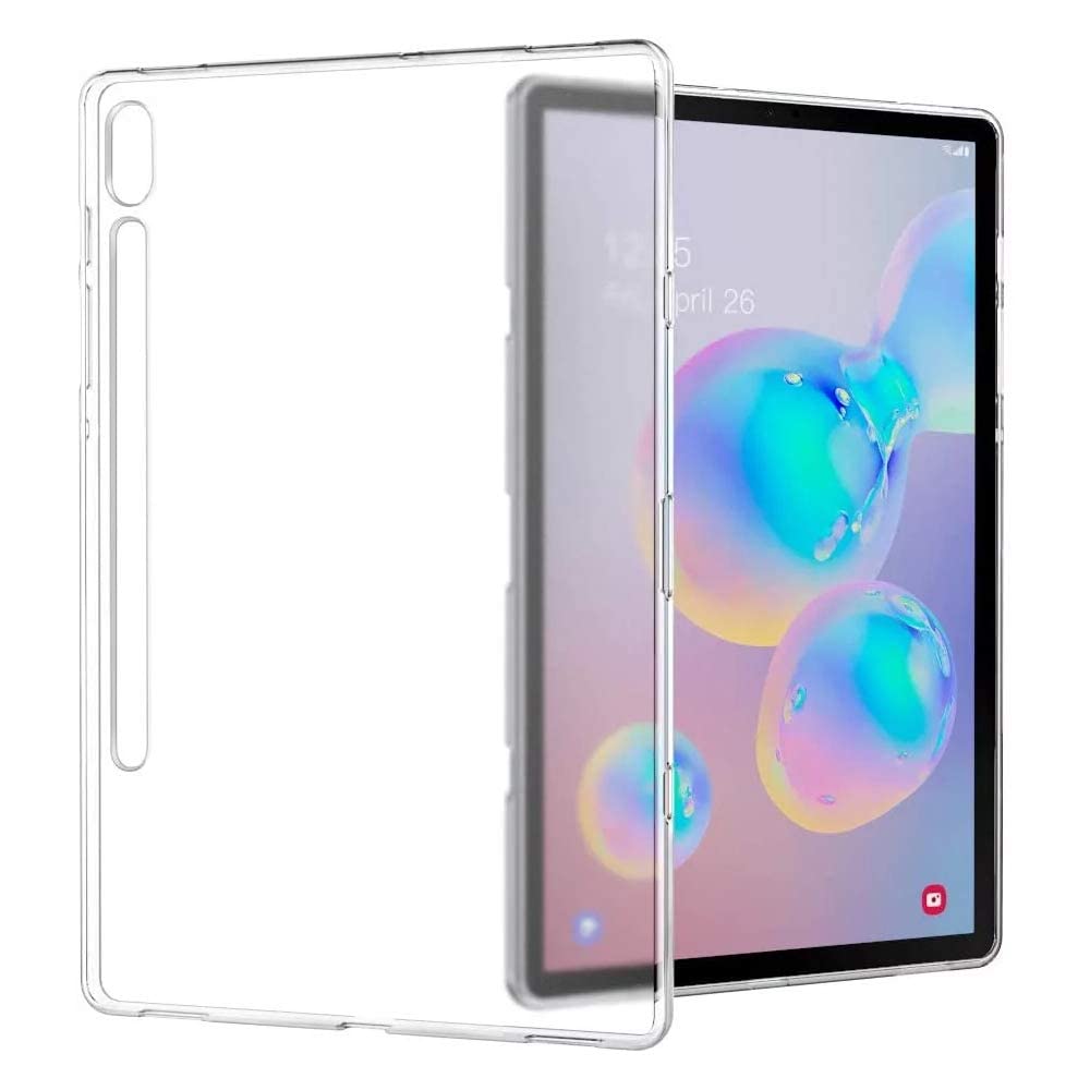AWH Clear Case for Samsung Galaxy Tab S7 Plus 2020 / Galaxy Tab S7 FE 12.4 inch (SM-T730/ T733/ T736/ T738/ T970/ T975/ T976/ T978) Anti-Slip Soft Rubber TPU Silicone Back Cover.
