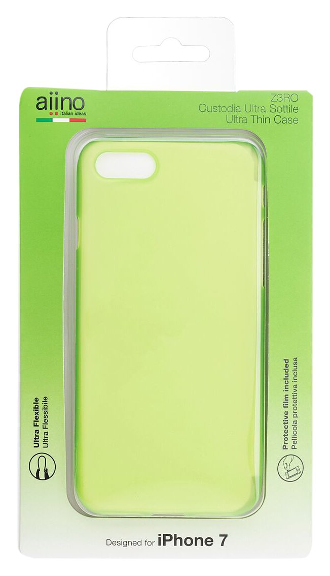 جراب Aiiph7Cv-Usgr Z3Ro فائق النحافة لهاتف Iphone 7 وIphone 8 - لون ليموني (عبوة من قطعة واحدة) من أفكار aiino الإيطالية