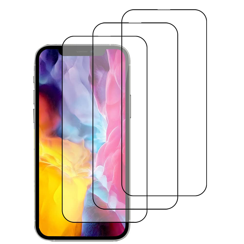 (عبوة من 3 قطع) متوافق مع واقي شاشة iPhone 13 Pro Max 5G، حساس للمس، مقاوم للخدش، سهل التركيب، متوافق مع واقي شاشة iPhone 13 Pro Max (6.7 بوصة) من الزجاج المقوى بصلابة 9H