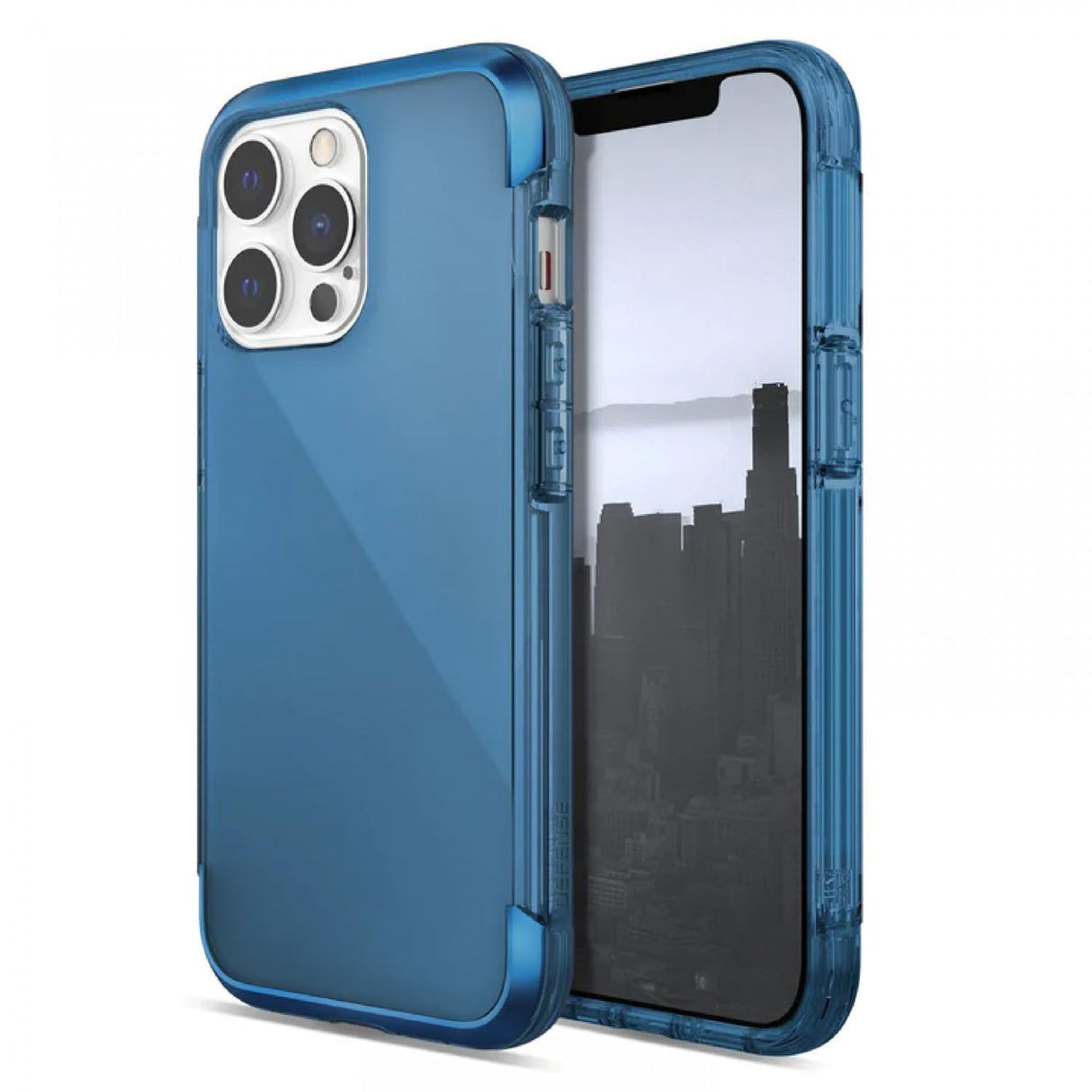 جراب X-Doria لهاتف iPhone 14 Pro - جراب Raptic Air - واقي مضاد للخدش - مقاوم للسقوط - مقاوم للصدمات - غطاء خلفي كامل رفيع لحماية المصد لهاتف iPhone 14 Pro 6.1 بوصة من Apple - أزرق بحري