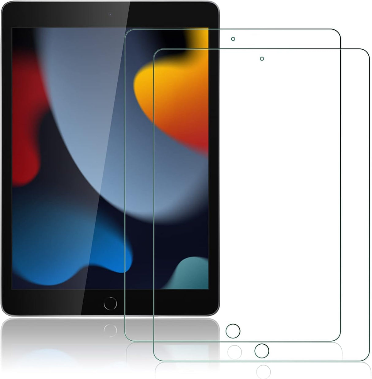 AWH ipad 10.2 Screen Protector for iPad 7th Generation (2019) - Clear Tempered Glass Film ipad 7th Generation Screen Protector with Anti-Scratch/High Definition/Bubble Free - Pack of 2