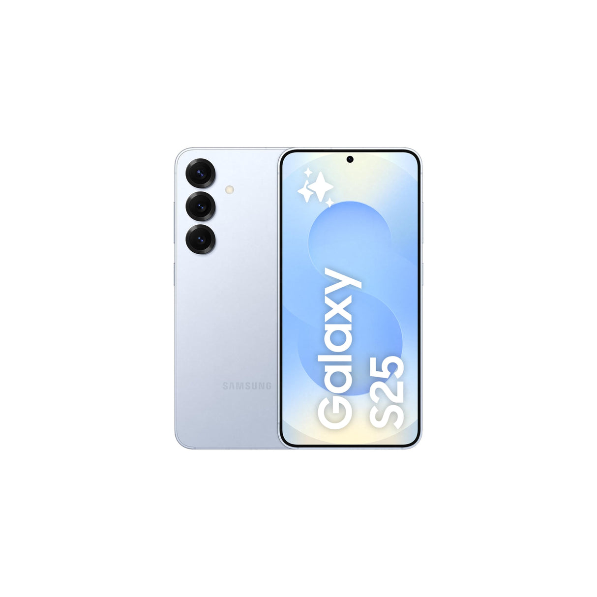 هاتف سامسونج جالاكسي إس 25 الذكي، سعة تخزين 128 جيجابايت، ذاكرة وصول عشوائي (RAM) 12 جيجابايت، أزرق جليدي، هاتف ذكي يعمل بنظام أندرويد، كاميرا بدقة 50 ميجابكسل، عمر بطارية طويل (إصدار الإمارات العربية المتحدة)