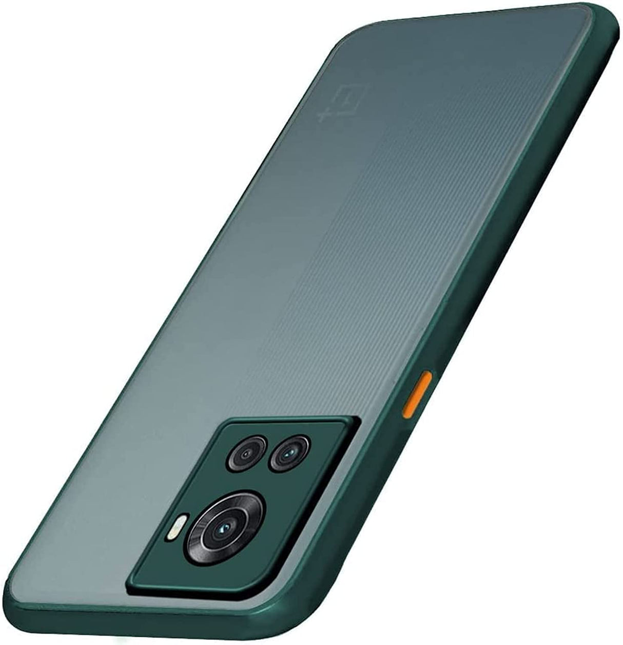 AWH Oneplus 10R Back Cover | Hybrid Smoked Back | Full Camera Protection | Raised Edges | Super Soft-Touch | Bumper Case for Oneplus 10R (Green)