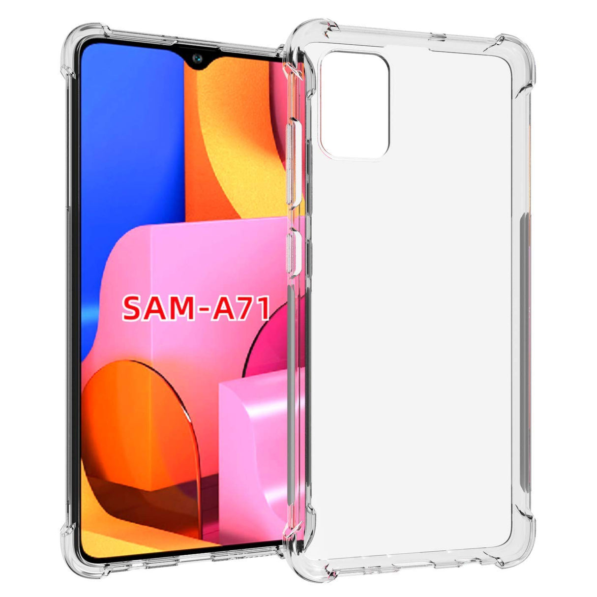 غطاء حماية AWH Galaxy A71، ممتص للصدمات، غطاء شفاف ناعم لهاتف Samsung Galaxy A71، (شفاف).