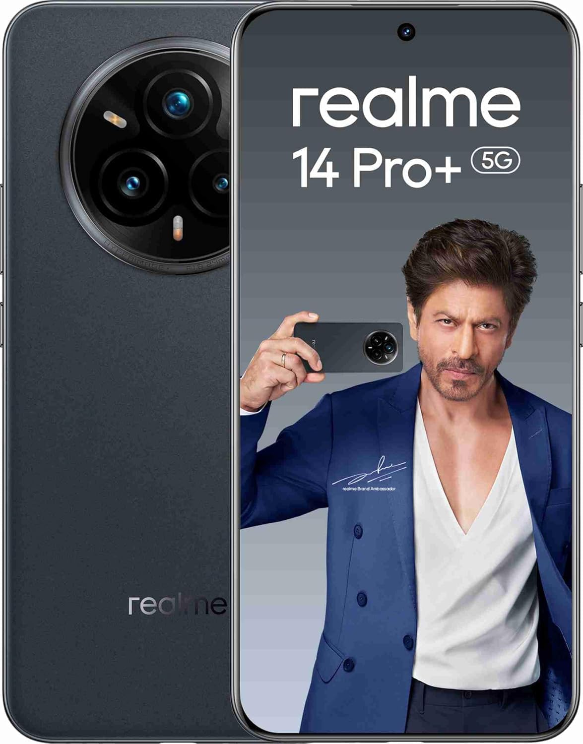 realme 14 Pro+ 5G Smartphone | 12GB RAM + 512GB | 6.83” OLED 120Hz Display | Snapdragon 7s Gen 3 | 50MP Periscope OIS Camera | 6000mAh | 80W Fast Charging | Android 15 | 12M Warranty (Suede Grey)