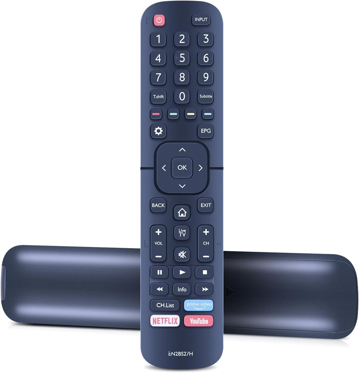 جهاز تحكم عن بعد عالمي BURAQ EN2BS27H لأجهزة تلفزيون Hisense 4K UHD 55R5 50R5 58R5 65R5 B7100 70B7100UW 55B7100UW 43B7100UW 50B7100UW 65B7100UW 55B7100UW Q8600 65Q8600UWG B8000 65B8000UW LEDN70B7100UW والمزيد