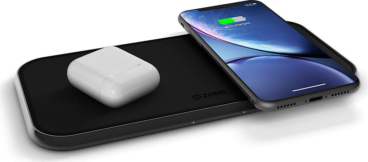 Zens Wireless Dual Charger - Black