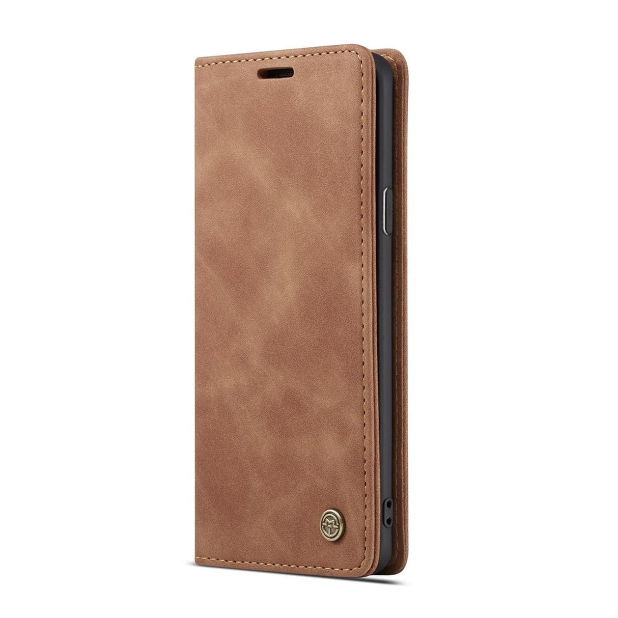 محفظة جلدية من UniqCase مزودة بحامل تلقائي الامتصاص لهاتف Samsung Galaxy S8 Plus G955 - بني