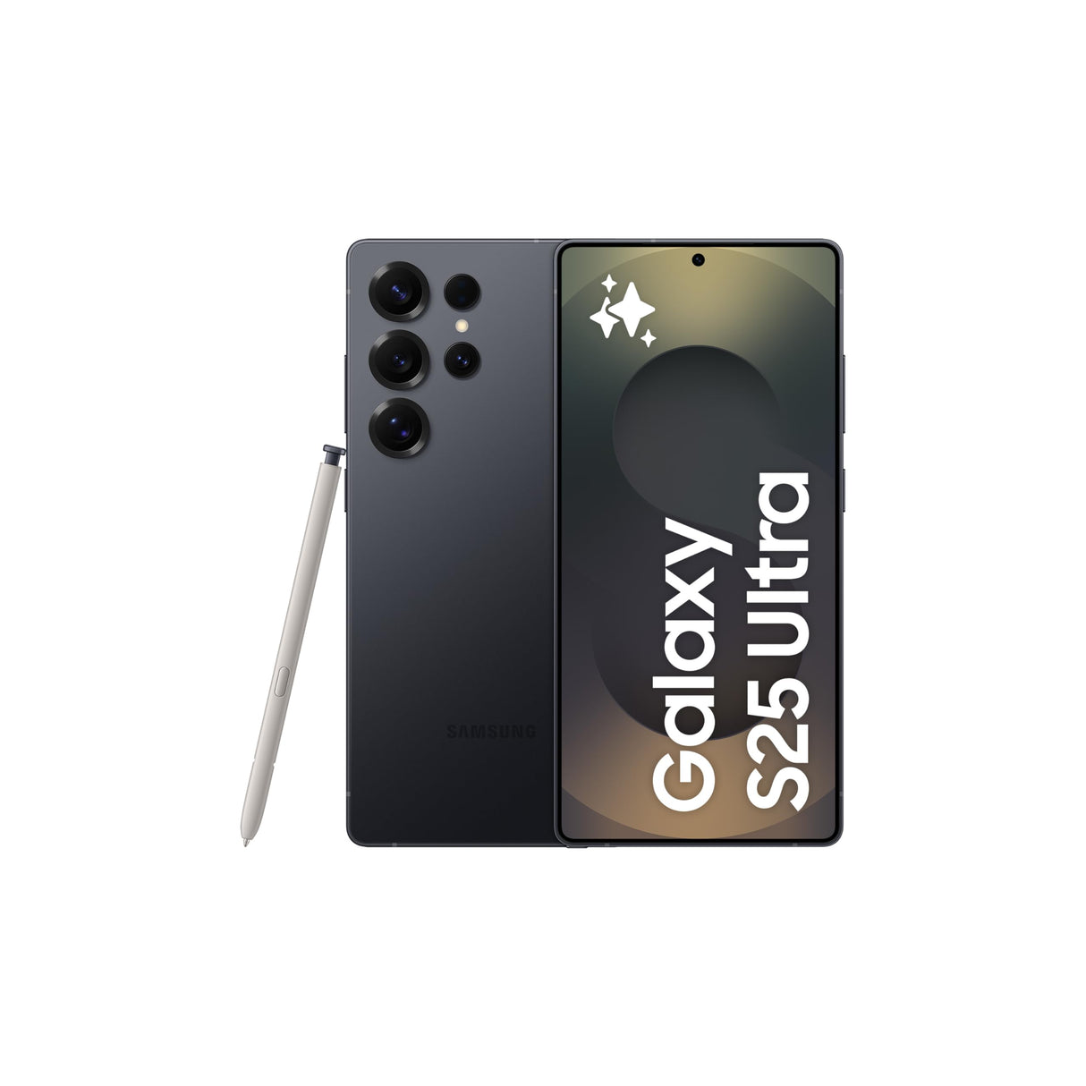 هاتف سامسونج جالاكسي إس ٢٥ ألترا الذكي، سعة تخزين ١ تيرابايت، ذاكرة وصول عشوائي (RAM) ١٢ جيجابايت، لون أسود تيتانيوم، هاتف ذكي يعمل بنظام أندرويد، كاميرا ٢٠٠ ميجابكسل، قلم S Pen، عمر بطارية طويل (إصدار الإمارات العربية المتحدة)