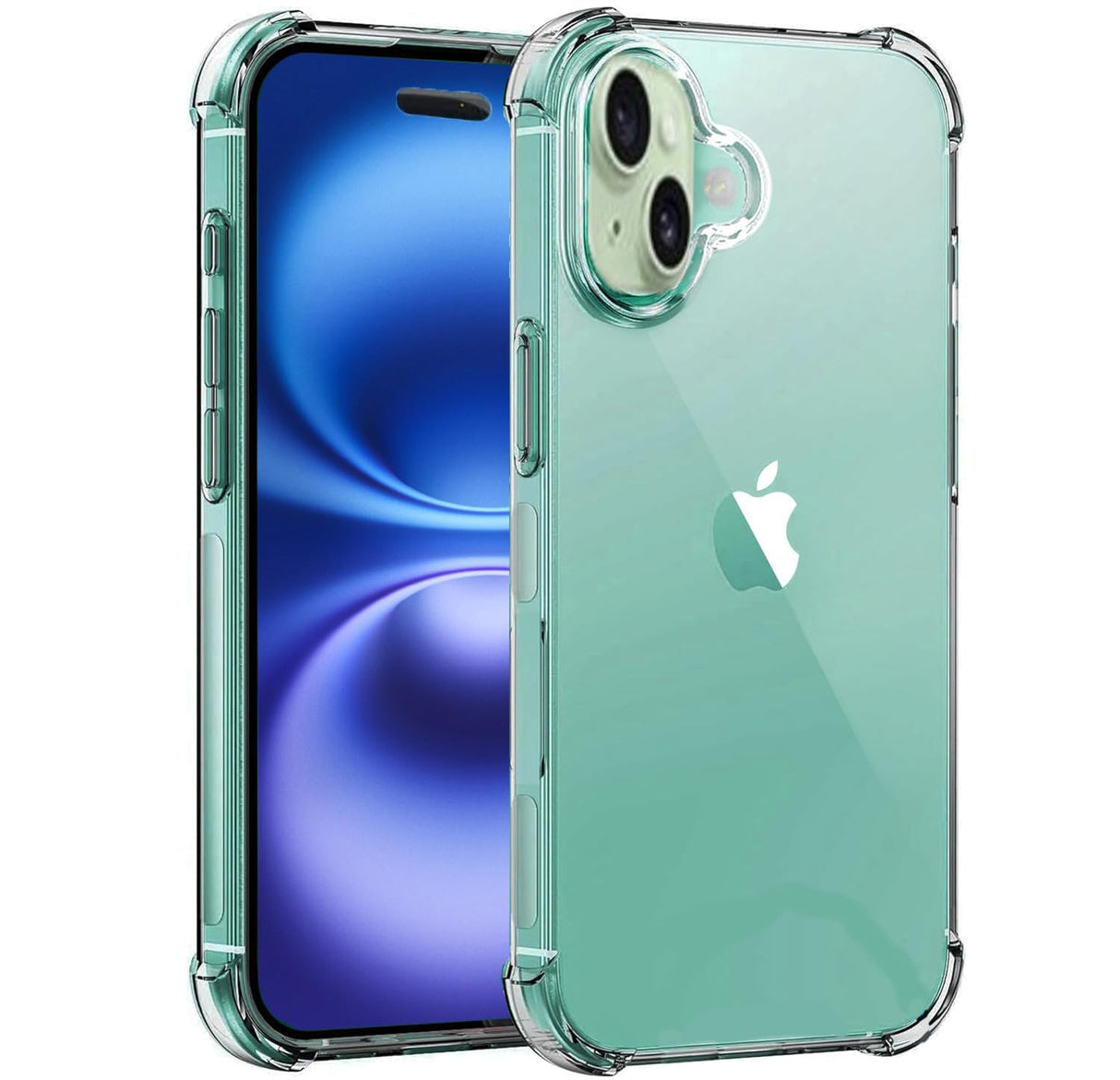 TR-PLANET Clear Case for iPhone 14 Plus, Air Cushion Soft Silicone Cover, Reinforced Corners Anti-Scratch Slim Fit Flexible TPU Bumper Phone Case Cover for iPhone 14 Plus, Clear