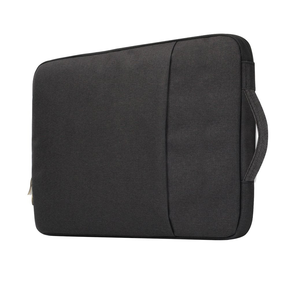 حقيبة كمبيوتر محمول AWH مقاس 12.9-13.3 بوصة، حقيبة كمبيوتر محمول مقاومة للماء بمقبض محمول، حقيبة كمبيوتر محمول واقية، حقيبة حمل كمبيوتر محمول، متوافقة مع أجهزة MacBook Air/Pro HP/Dell/Asus/ThinkPad/الأجهزة اللوحية، لون أسود.