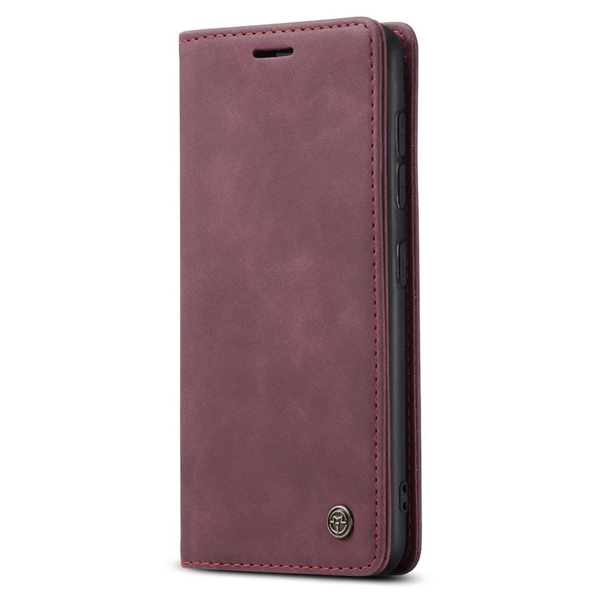 UniqCase Auto-absorbed Leather Shell Protection Wallet Case For Samsung Galaxy A21s - Red
