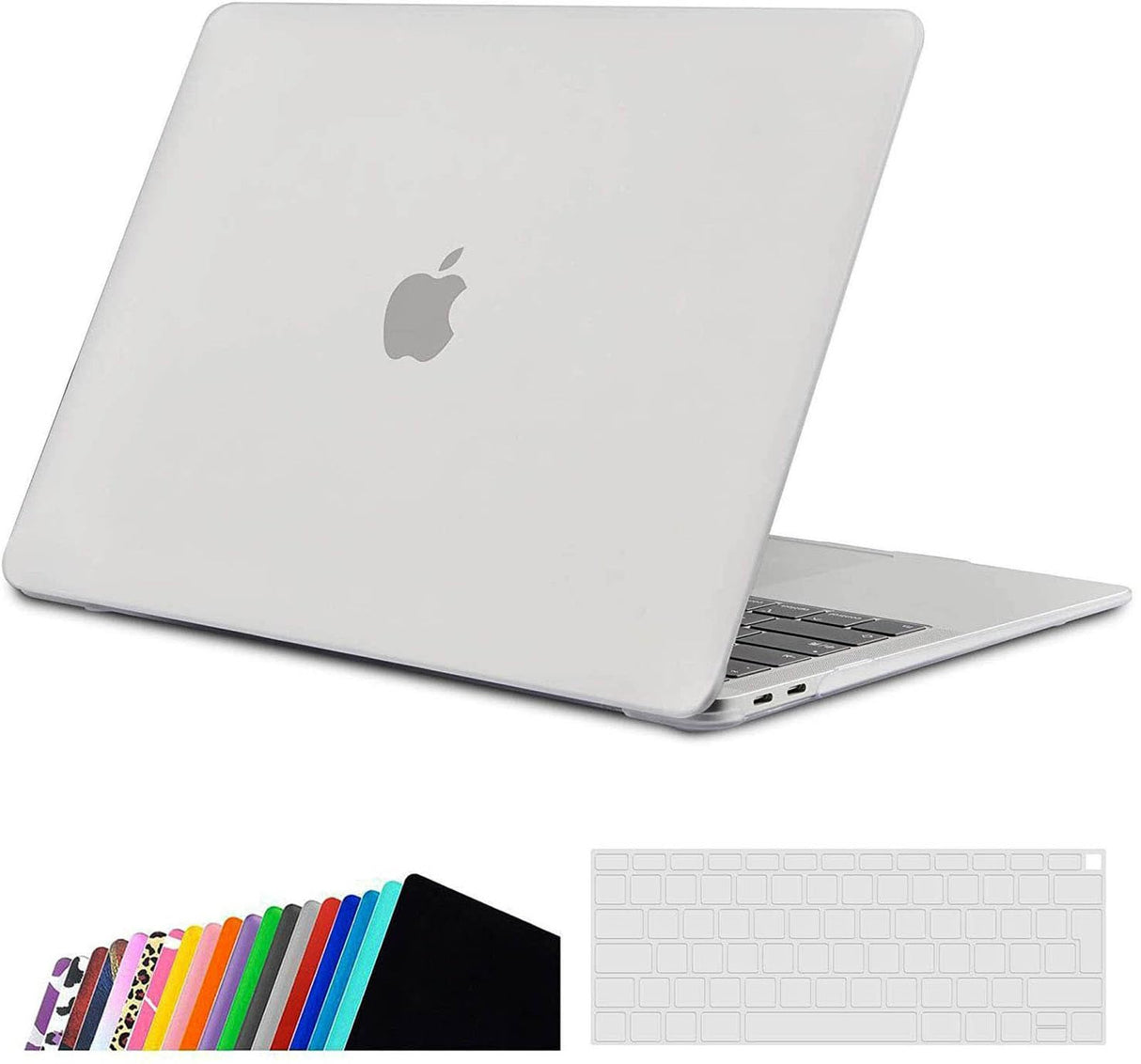 AWH Hard Shell Cover for MacBook Air 13 Inch,Slim Hard Shell Case Protection with Keyboard Cover, Cover for MacBook Air A2337(M1)A2179A1932,Cover for MacBook Air 2018-2020 with Touch Id, FrostedClear.