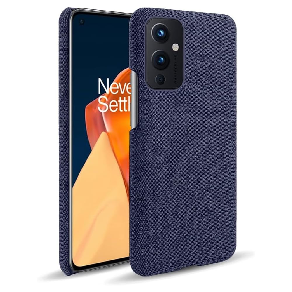 حافظة AMERTEER OnePlus 9، أغطية حماية ناعمة من مادة TPU مع حامل، أزرق داكن