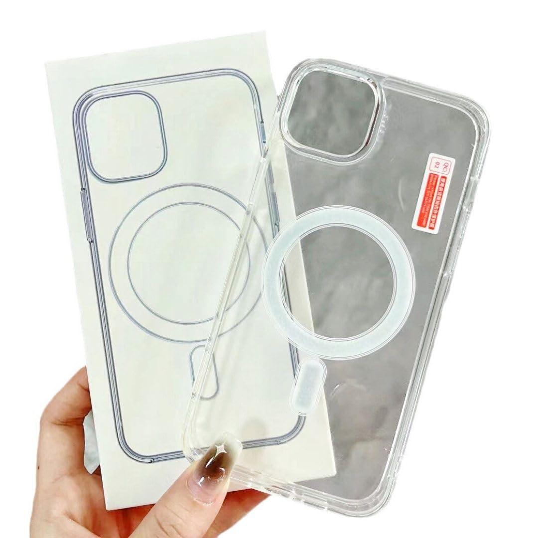 جراب هاتف مغناطيسي من الأكريليك الشفاف المقاوم للصدمات من فيستون مع واقي عدسة كاميرا عالي الدقة متوافق مع سلسلة iPhone 16 (iP -16 Pro)