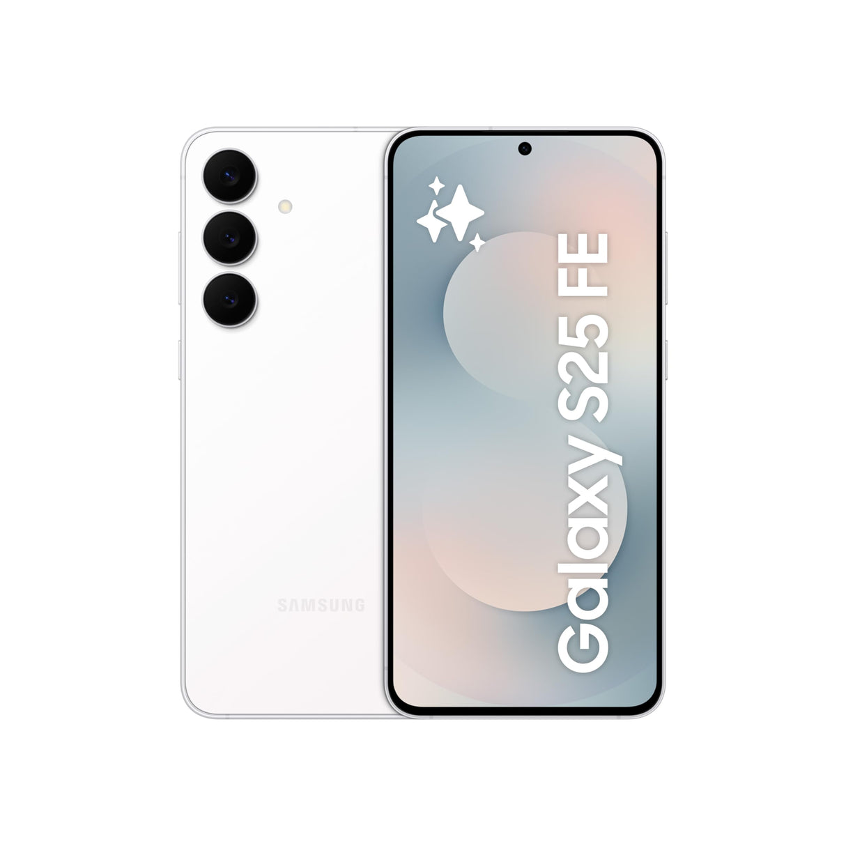 هاتف سامسونج جالاكسي S25 FE AI، أبيض، ذاكرة وصول عشوائي (RAM) سعة 8 جيجابايت، سعة تخزين 128 جيجابايت، كاميرا بدقة 50 ميجابكسل، شاشة 6.7 بوصة، تصميم نحيف وأخف وزنًا (إصدار الإمارات العربية المتحدة)