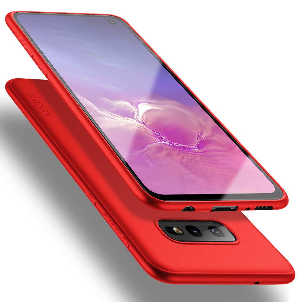 جراب X-Level Galaxy S10E باللون الأحمر