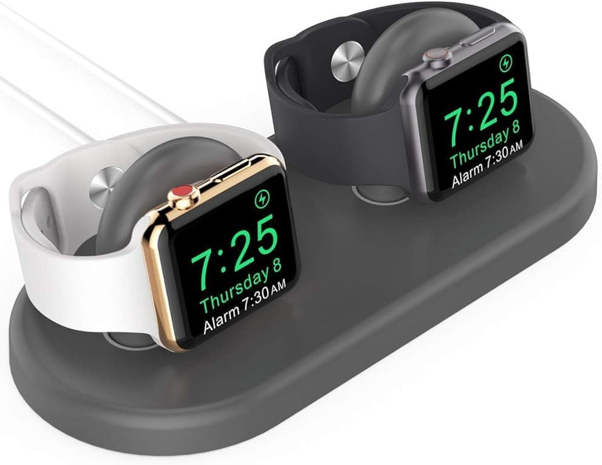 Ahastyle Dual ABS Charging Dock For Apple Watch - Grey