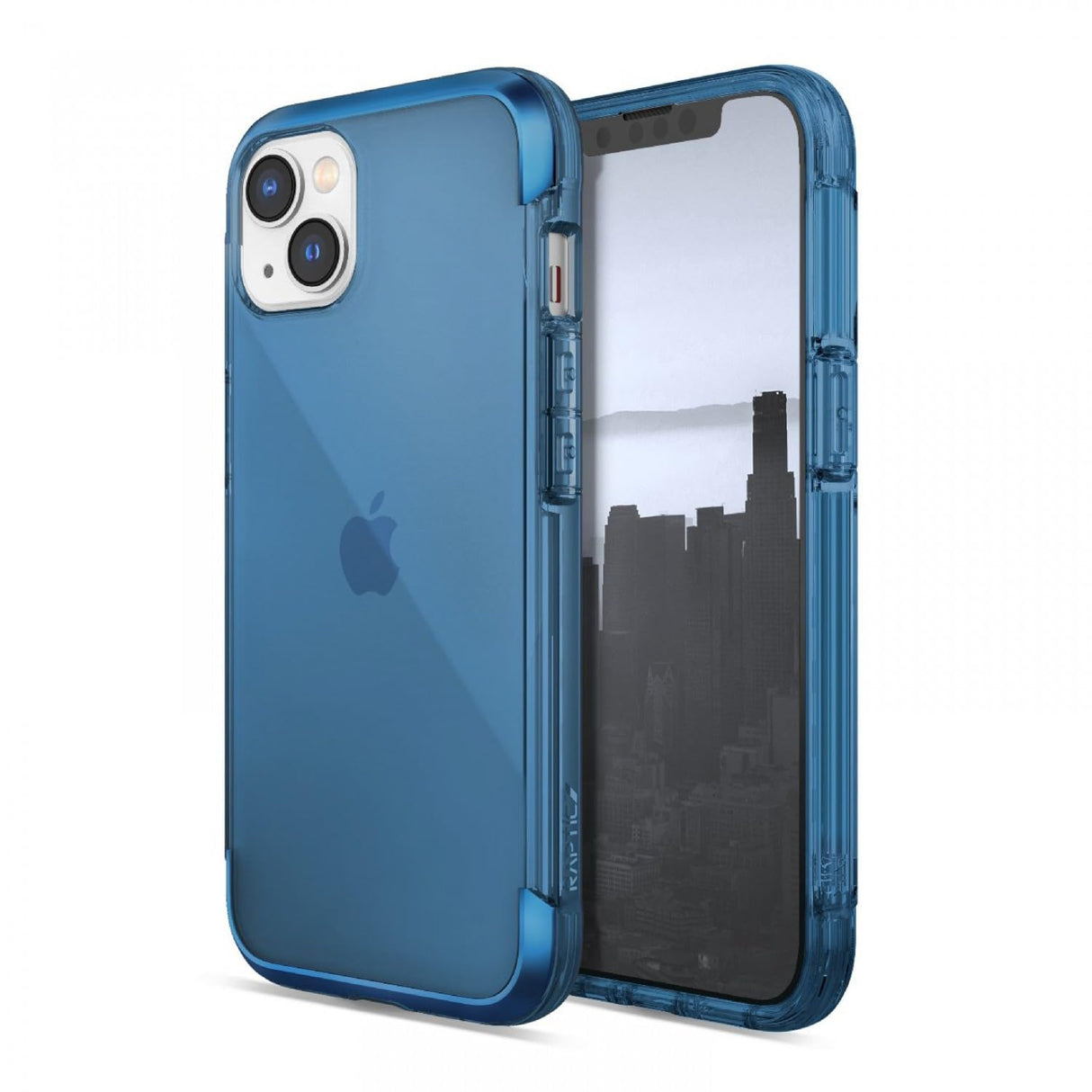 جراب X-Doria لهاتف iPhone 14 Plus - جراب Raptic Air Protector - مضاد للخدش - غطاء واقٍ مقاوم للسقوط - مقاوم للصدمات - غطاء خلفي كامل نحيف لحماية الصدمات لهاتف iPhone 14 Plus مقاس 6.7 بوصة - أزرق بحري