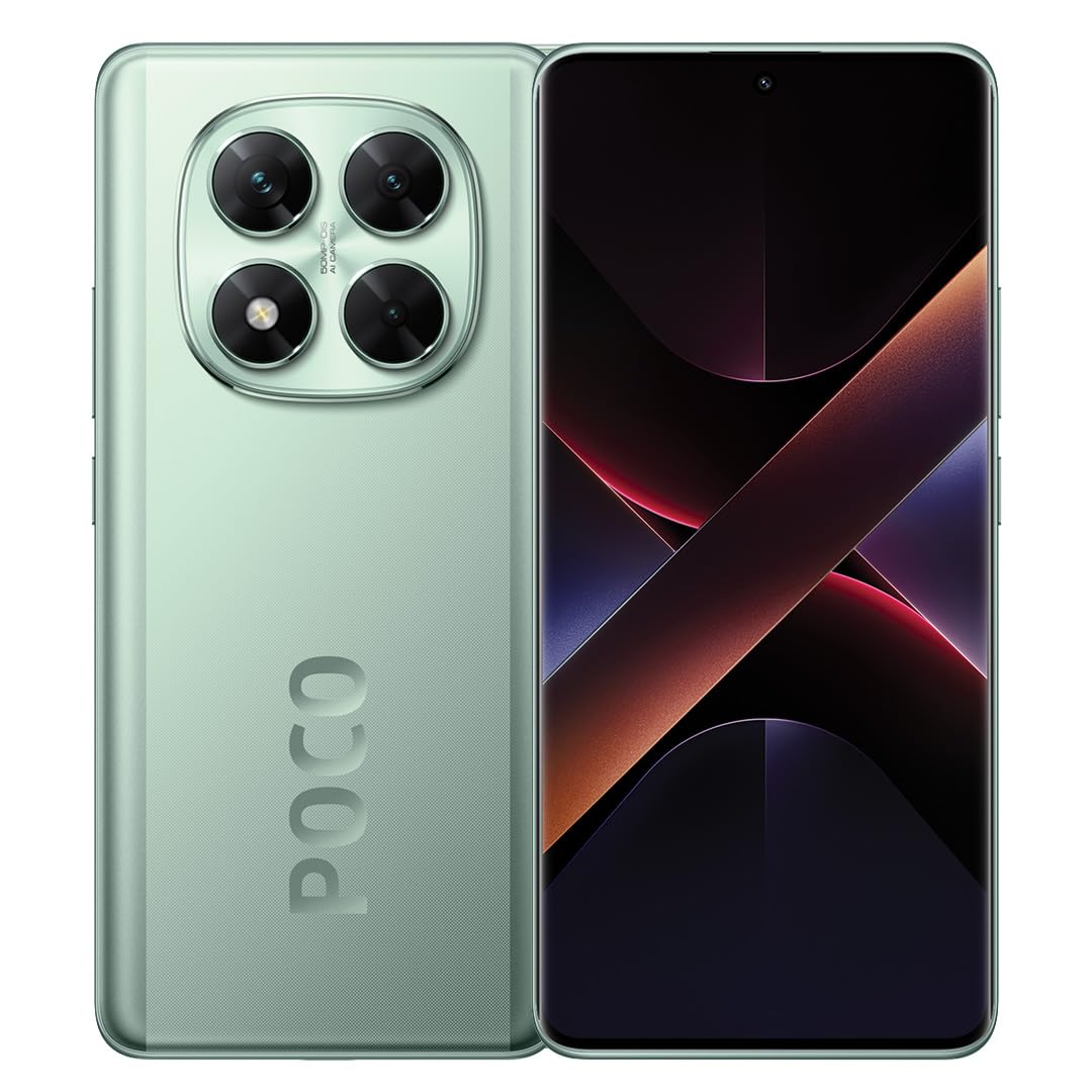 POCO X7 Green 12GB RAM 512GB 5G Mobile | Mediatek Dimensity 7300-Ultra | 1.5K 120Hz AMOLED curved display | 50MP main camera with OIS | IP68 & 5110mAh battery
