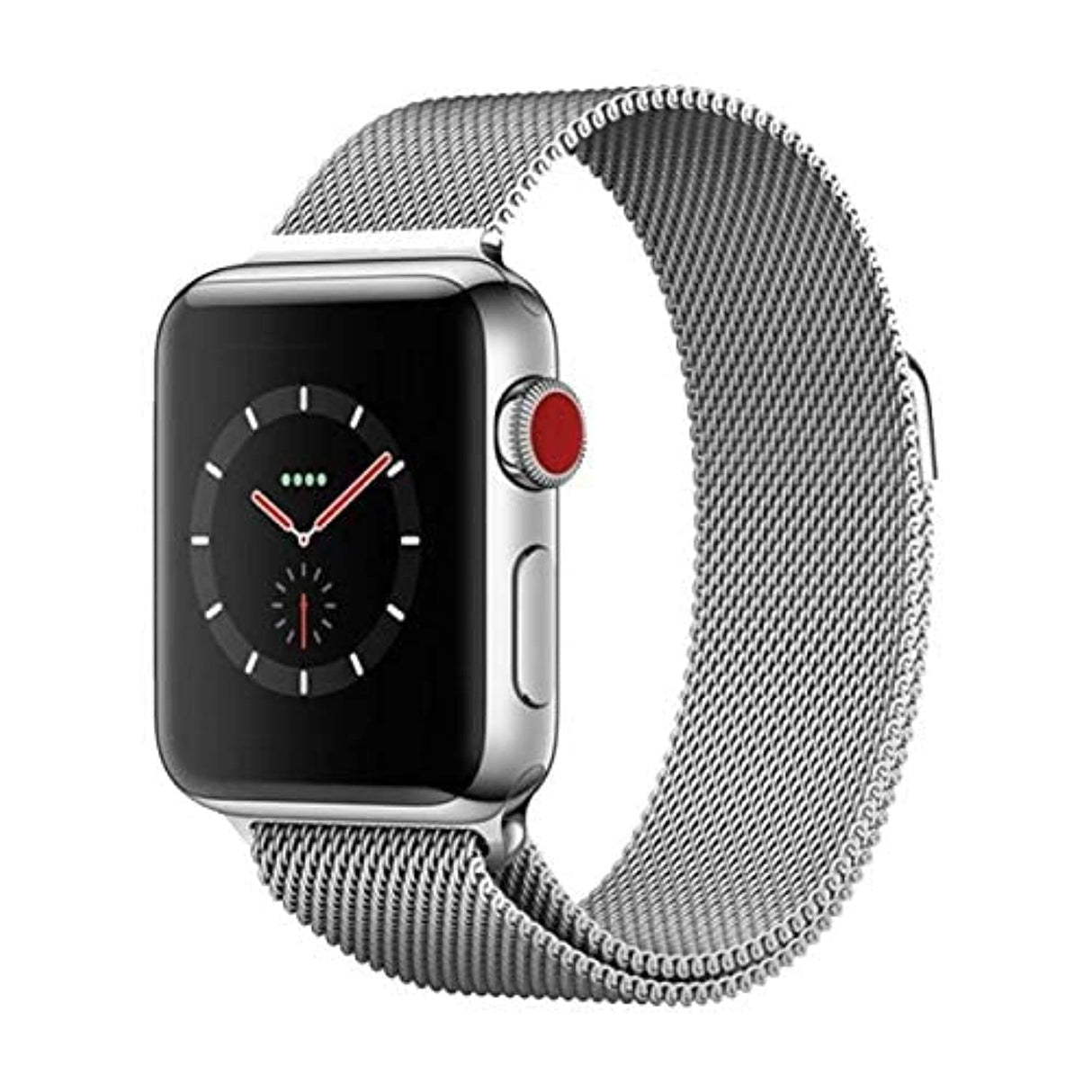 حزام ميلانو من AWH لساعة Apple Watch Band 45-38 مم، سوار بديل من سبائك الفولاذ المقاوم للصدأ لساعة iWatch Series 7/SE/6/5/4/3/2/1، متوافق مع (38/40/41 مم، فضي)