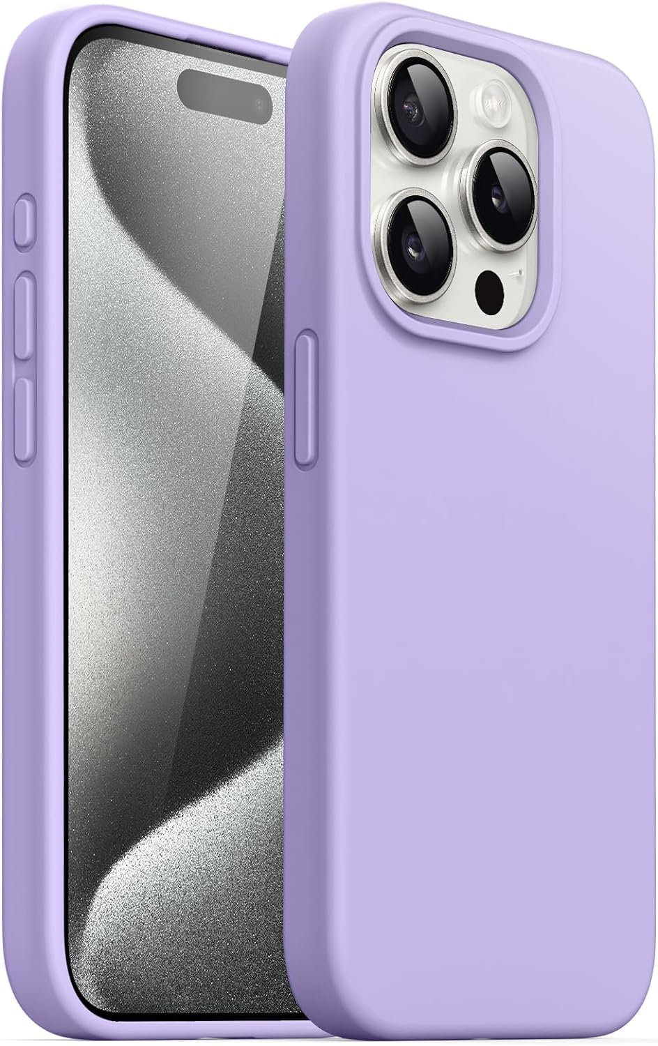 YU WELL iPhone 15 Case Clear 6.1 inch Anti-Yellowing iPhone 15 Cover Transparent Slim Thin Crystal Clear iPhone 15 Case Shockproof Protective Phone Case Cover For Apple iPhone (Iphone 15 pro Purple)