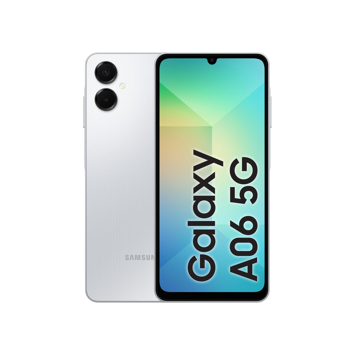 سامسونج جالاكسي A06 5G، هاتف ذكي يعمل بنظام أندرويد، ثنائي الشريحة، ذاكرة وصول عشوائي (RAM) سعة 4 جيجابايت، سعة تخزين 128 جيجابايت، لون رمادي فاتح (إصدار الإمارات العربية المتحدة)