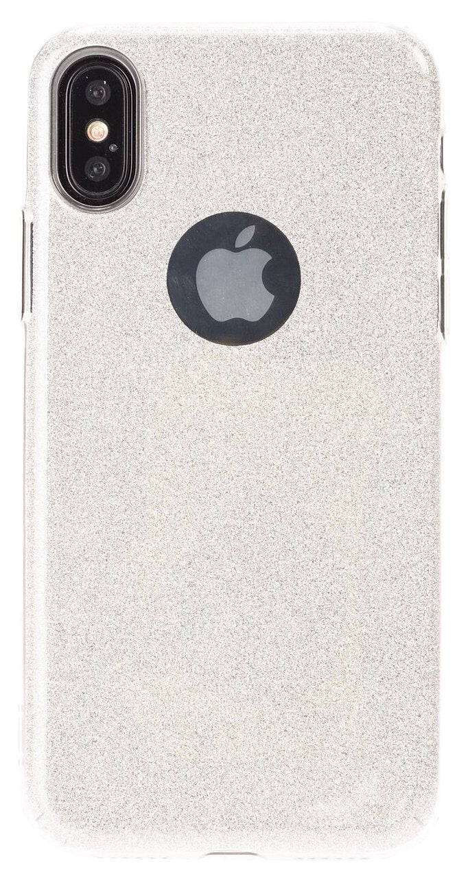 جراب لامع من aiino italian ideas AIIPHXCV-GLSL لهاتف iPhone X - فضي (عبوة من قطعة واحدة)