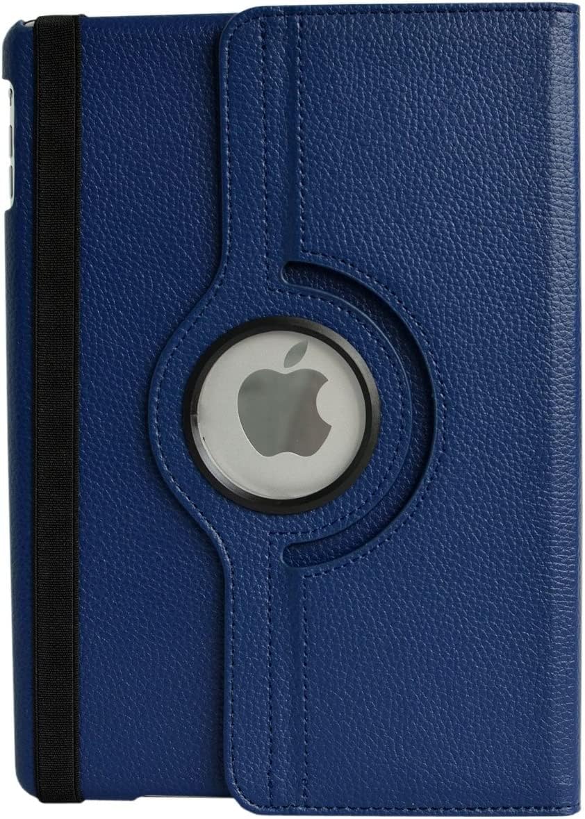 AWH iPad Case 10.2 Inch Cover Case for iPad - 7 iPad 8 iPad 9(7th & 8th & 9th Generation iPad 2019/2020/2021 (Released Model) - 360 Degree Rotation Smart Sleep Wake Case for iPad - Blue