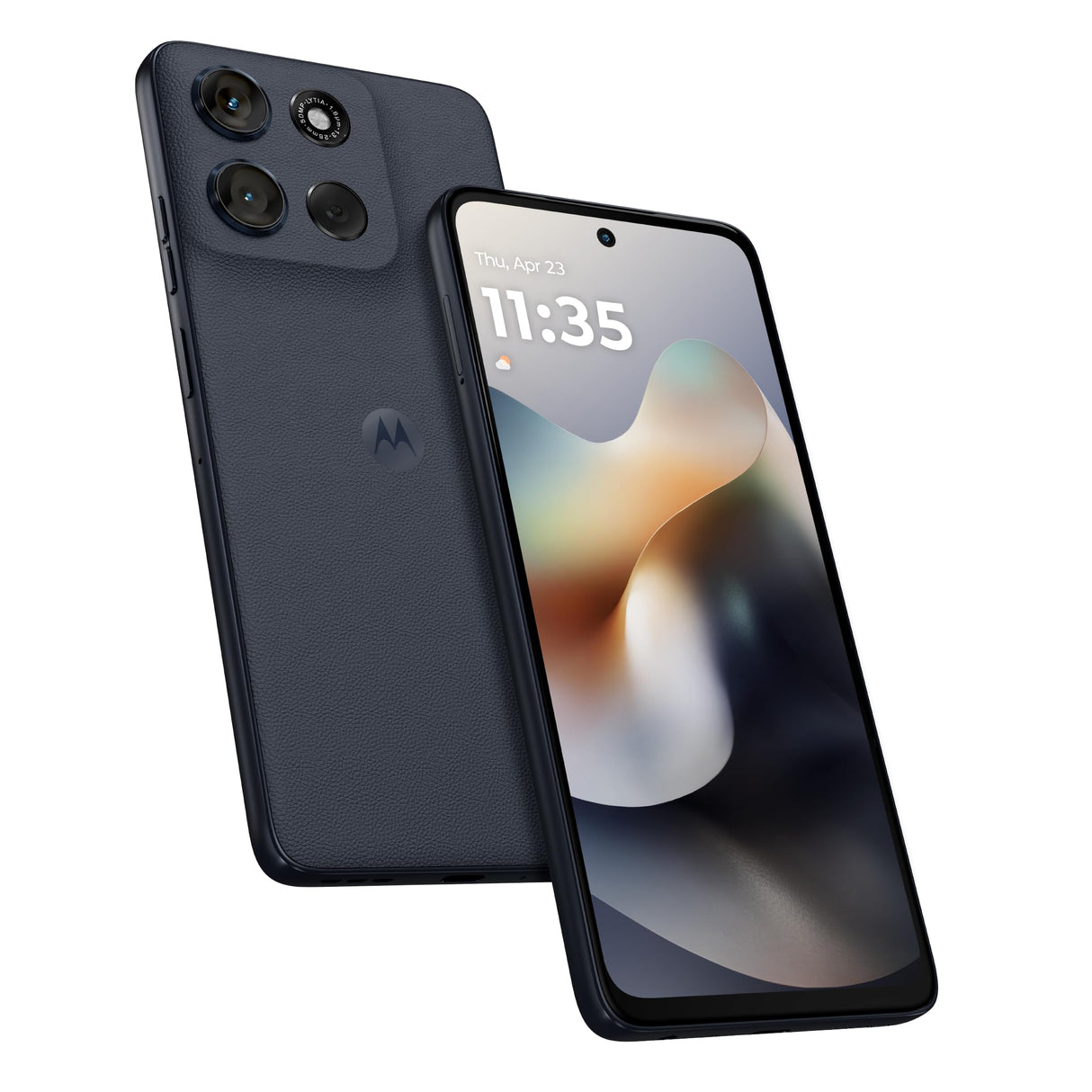 موتورولا موتو جي 56 الجيل الخامس، ذاكرة وصول عشوائي 12 جيجابايت + 12 جيجابايت، ذاكرة داخلية 256 جيجابايت، معالج MTK Dimensity 7060، شاشة 6.7 بوصة FHD+ بمعدل تحديث 120 هرتز، نظام أندرويد 15، لون أسود بانتون أويستر