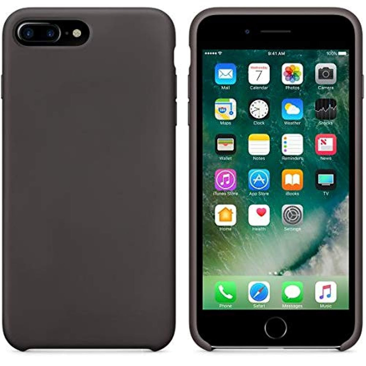 جراب جلدي X Level لجهاز iPhone 7 plus / 8 - كاكاو